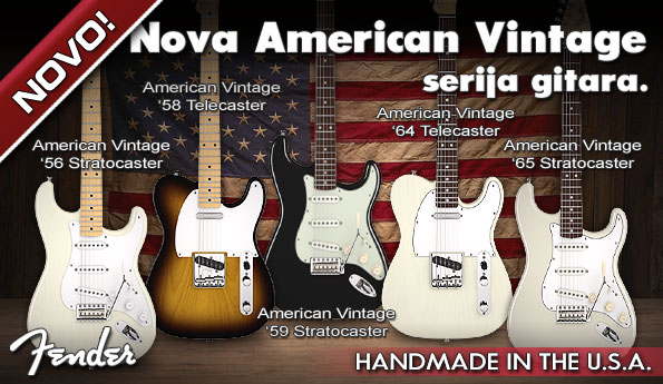 Fender American Vintage Stratocaster, Fender električne gitare, pojačala za gitare