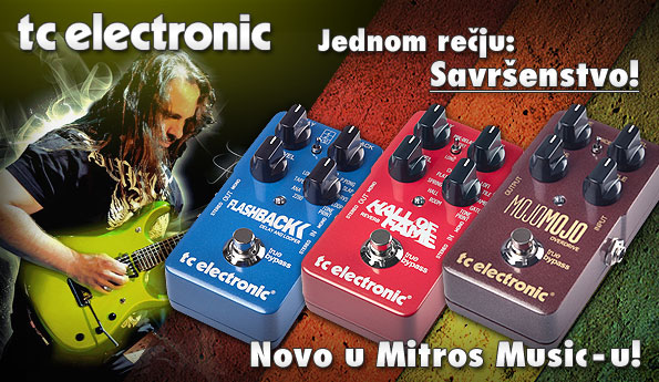 Novo u Mitros Music-u! TC Electronic gitarski efekti i pedale!