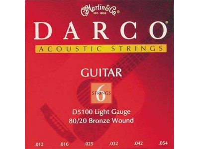 Martin Darco D5100 80/20 Bronze Acoustic Guitar Strings, Light Martin Darco D5100 80/20 Bronze Acoustic Guitar Strings, Light