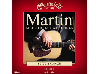 Martin M 140 Light Acoustic Guitar Strings Martin M 140 Light Acoustic Guitar Strings