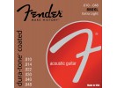 Fender PRIBOR Dura-Tone Coated. 80/20 Acoustic Guitar Strings. Ball End. 880XL Gauges .10-.48