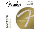 Fender PRIBOR 80/20 Bronze Acoustic Strings. Ball End. 70CL .011-.050 Gauges
