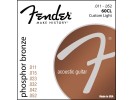 Fender PRIBOR Phosphor Bronze Acoustic Guitar Strings. Ball End. 60CL .011-.050 Gauges