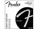 Fender PRIBOR Nylon Acoustic Strings. 130 Clear/Silver. Ball End. Gauges .028-.043