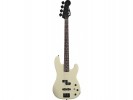 Fender Duff McKagan P Bass Rosewood Fretboard. Pearl White. Black Painted Neck
