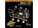 Gibson PRIBOR J200 Phos Bronze Acous .011-.052 Bronze