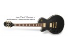 Epiphone Les Paul CUSTOM PRO L/H (ProBuckers & Coil-Tapping) EBONY električna gitara za levoruke električna gitara za levoruke