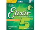 Elixir Electric Bass Nickel Plated Steel Singles with NANOWEB Coating (5th String, .125) Super light