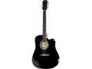 Squier By Fender SA-105CE Black akustična gitara akustična gitara
