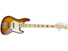 Fender American Elite Jazz Bass V Ash, Maple Fingerboard, Tobacco Sunburst