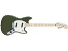 Fender Mustang, Maple Fingerboard, Olive električna gitara električna gitara