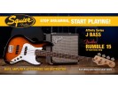 Squier By Fender Stop Dreaming, Start Playing! Affinity Series Jazz Bass with Fender Rumble 15 Amp, Brown Sunburst
