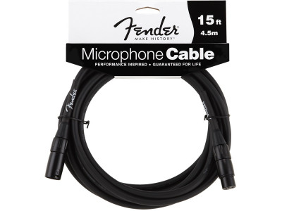 Fender PRIBOR Performance Series Microphone Cable, 15', Black Fender PRIBOR Performance Series Microphone Cable, 15', Black