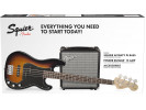 Squier By Fender Precision Bass® PJ Pack, R15v3 BSB 230V
