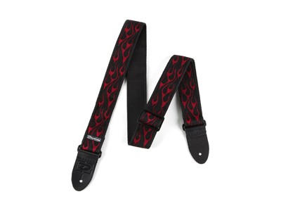 Jim Dunlop D38-11RD STRAP FLAMBE-RED Jim Dunlop D38-11RD STRAP FLAMBE-RED