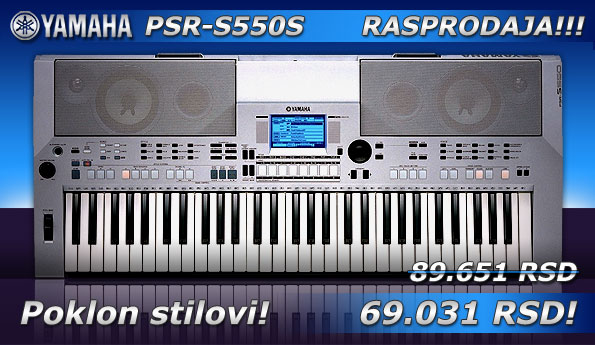 Yamaha PSR-S550S aranžerska klavijatura