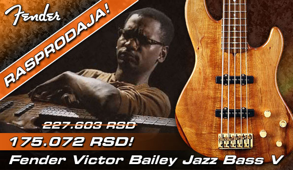Fender Victor Bailey Jazz Bass© V (5-String). Rosewood Fretboard. Natural bas gitara