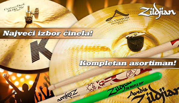Zildjian Činele | Akustični bubnjevi | Bubnjevi | Mitros Music muzički instumenti
