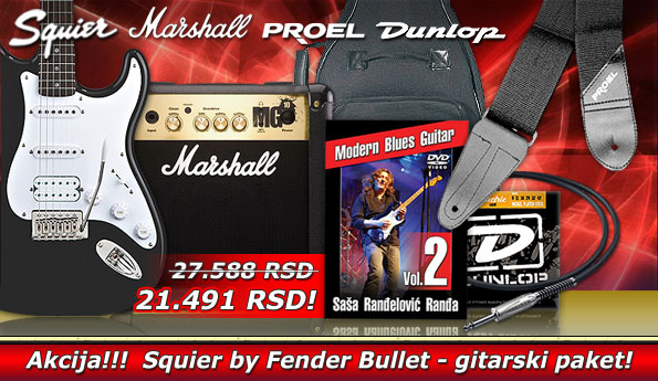 Squier By Fender Bullet Novogodišnji gitarski paket