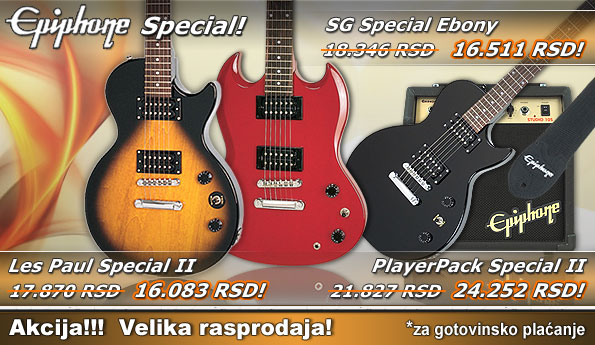 Epiphone Novogodišnja Rasprodaja | Mitros Music Akcije