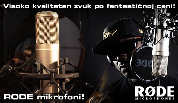 Rode Microphones | Rode Mikrofoni | Studijski Mikrofoni | Mitros Music muzički instumenti