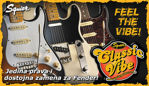 Squier By Fender Classic Vibe elektricne gitare, bas gitare | Mitros Music muzički instumenti