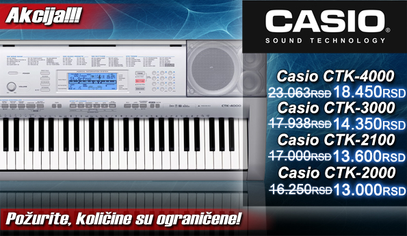 Casio RASPRODAJA | Mitros Music Akcije