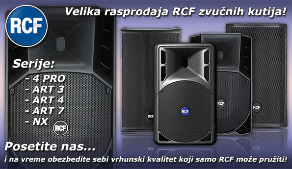 Ozvucenje | Razglasni sistemi | ART Serija RCF | NX serija | Mitros Music muzički instumenti