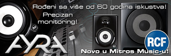 RCF Ayra Aktivni monitori | Studijski monitori | Studijska oprema | Mitros Music muzički instumenti