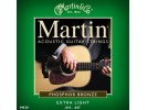 Martin M 530 Phosphor Bronze Extra Light Acoustic Guitar Strings   