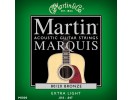 Martin M 1000 Marquis 80/20 Bronze Extra Light Acoustic Guitar Strings   
