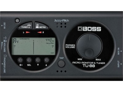 Boss TU-88BK Guitar Tuner & Micro Monitor (crni) 