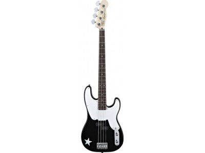 Squier By Fender Mike Dirnt Precision Bass Rosewood Fretabord Black 