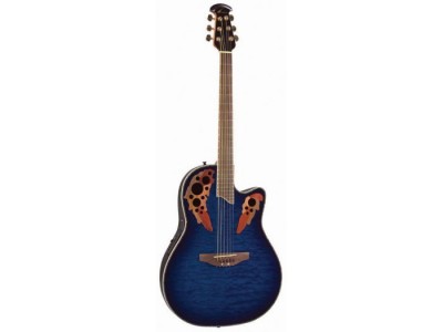 Ovation CC44 Celebrity Deluxe  Quilted Maple Blue Burst  ** Quilted Maple Blue Burst 