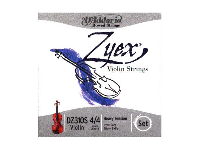 D'Addario DZ310S 4/4H ZYEX VIOLIN SET SLV D 4/4 HVY