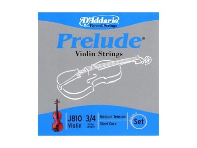D'Addario J810 3/4M PRELUDE VIOLIN SET 3/4 MED 