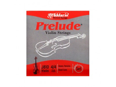 D'Addario J810 4/4H PRELUDE VIOLIN SET 4/4 HVY 