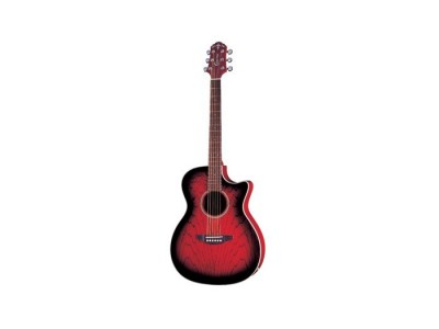 Crafter JTE100CEQ/TR (W/SB-EG) - Ashwood Top. Transparent Red 