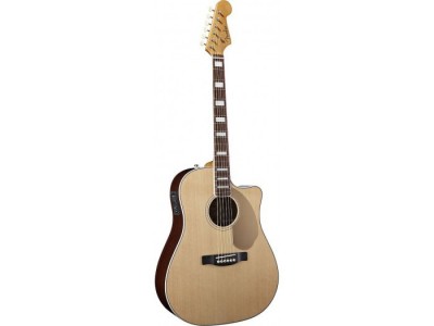 Fender Kingman SCE. Natural. Cutaway. Solid Spruce Top. Solid Mahog' Back. Fishman 