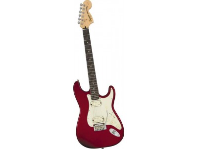 Squier By Fender Standard Double Fat Strat Electric Guitar Candy Apple Red ** 
