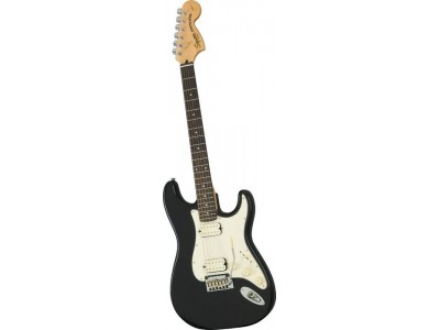 Squier By Fender Standard Double Fat Strat Electric Guitar Black Metalic ** Squier By Fender Standard Double Fat Strat Electric Guitar Black Metalic **