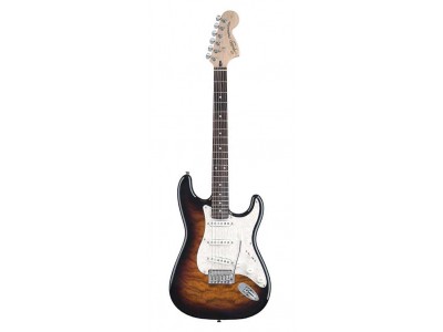 Squier By Fender Deluxe Stratocaster QMT RW Antique Sunburst ** 