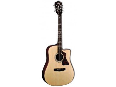 Guild GAD-40CE w/ Fishman Matrix. Mahogany Dreadnought Cutaway. Natural. w/ Case ** 