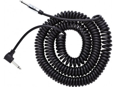 Fender Koil Kord(TM) - 30' Premium Instrument Cable Black Fender Koil Kord(TM) - 30' Premium Instrument Cable Black
