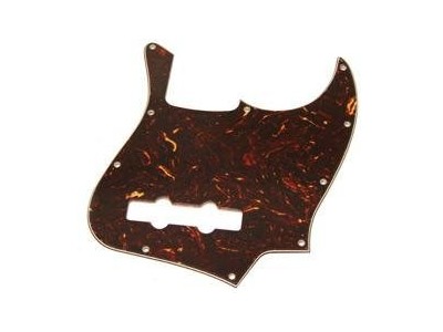 Fender PRIBOR Pickguard. Jazz Bass. 10 Hole Mount. w/ Truss Rod Notch. Tortoise Shell * 