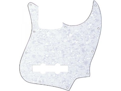 Fender PRIBOR Pickguard. Jazz Bass. 10 Hole Mount. 4-Ply. White Pearl * 