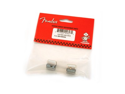 Fender PRIBOR Knobs. Standard Knurled. Tele/Precision Bass. Chrome (2) * 