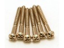 Fender PRIBOR Bridge Mounting Screws. Vintage Strat. 6 X 1-1/4. Nickel (12) *  