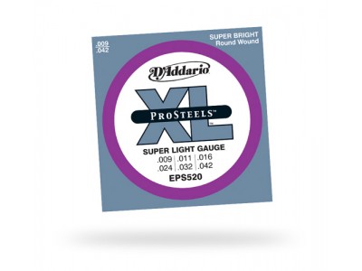 D'Addario EPS520 SET ELEC GTR PROST SUP LITE EPS520 D'Addario EPS520 SET ELEC GTR PROST SUP LITE EPS520