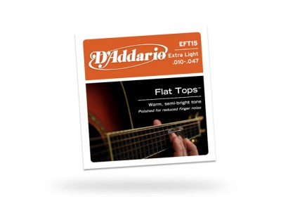 D'Addario SET ACOUS FLAT TOP PB X-LITE EFT15